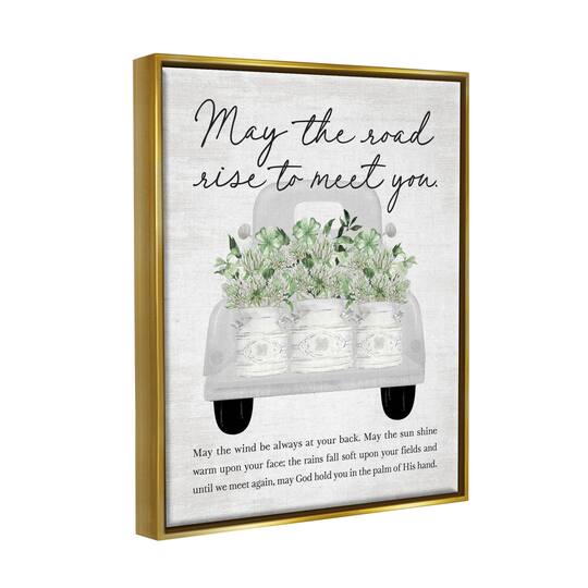 Stupell Industries Country Irish Proverb Floater Framed Art